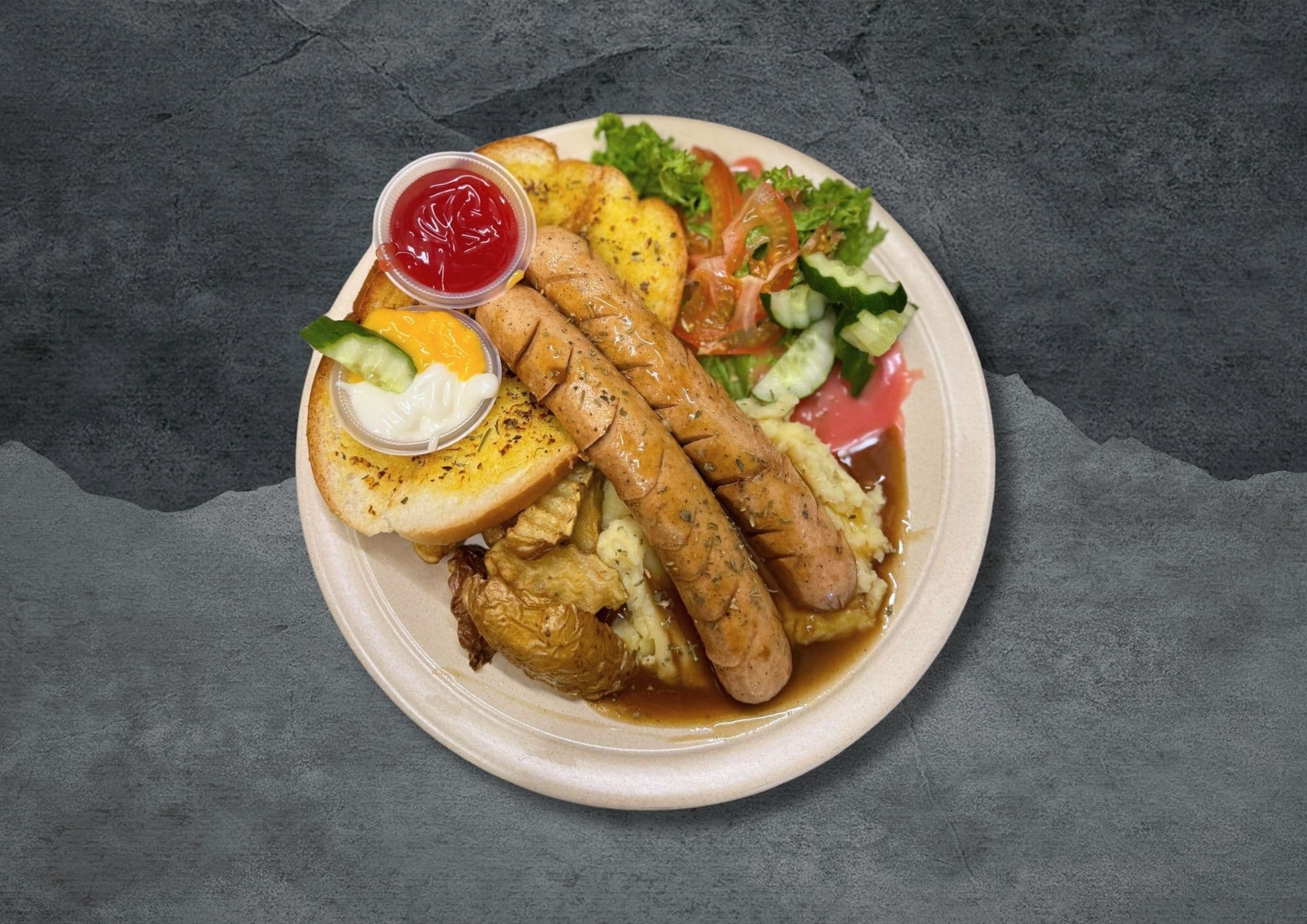 Jumbo Cheesy Sausage Platter